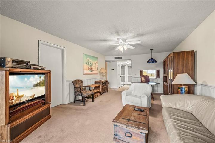 A nice sized flat screen TV is included.