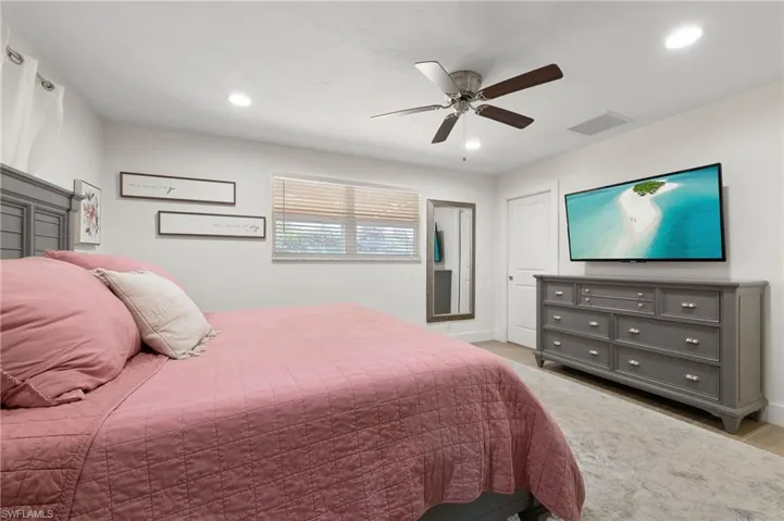 The master bedroom also is spacious and features its own bath.