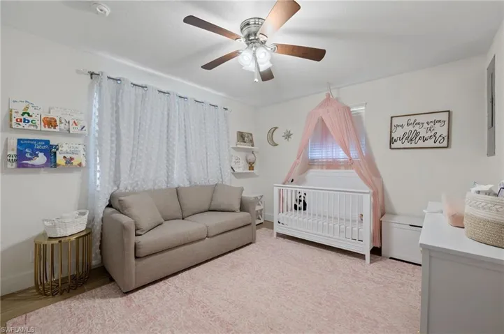 Along with sleeping quarters for the young one, there is also room for a pull out couch for guests.