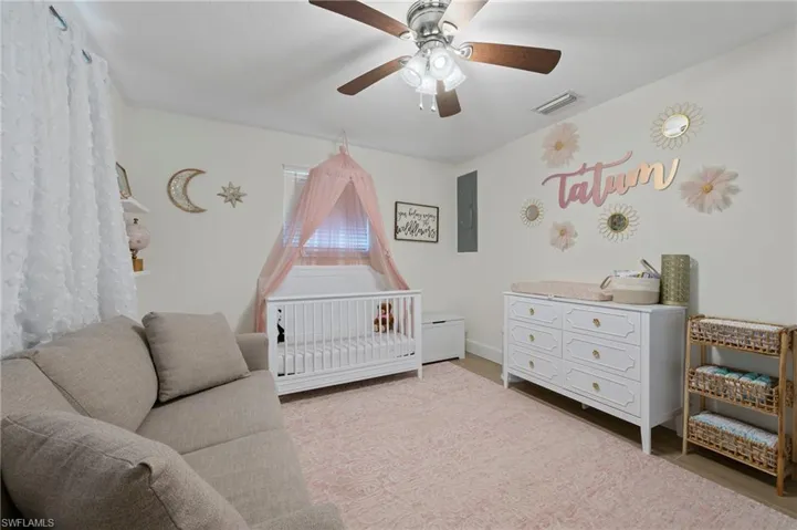 The guest room is spacious, welcoming and features a lot of nice features.