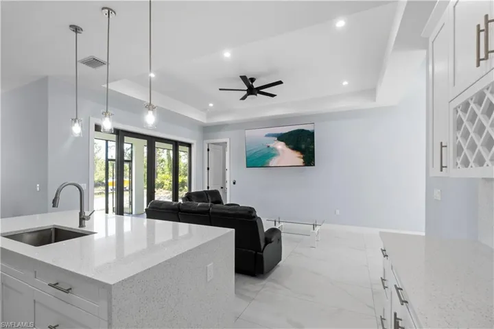 view from kitchen