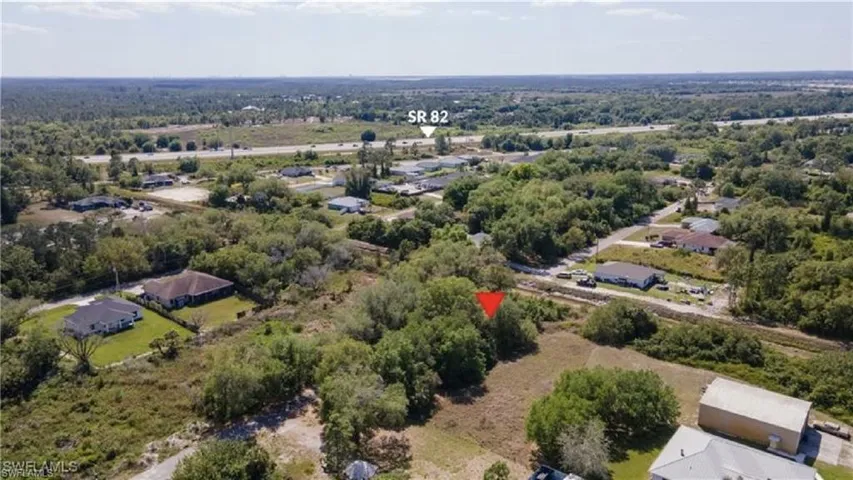 Aerial overview of property's location