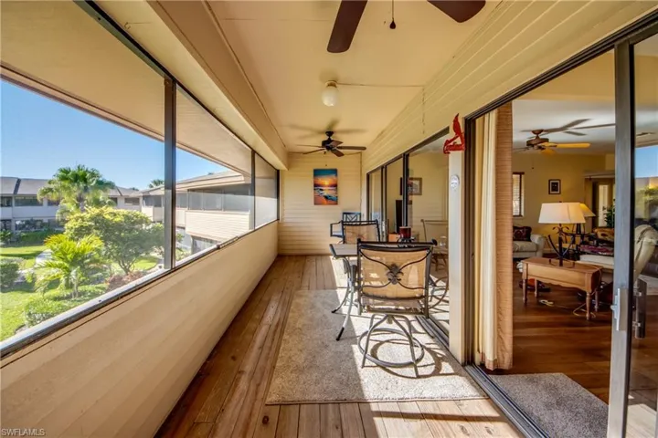 Plenty of room to relax in this full sized lanai