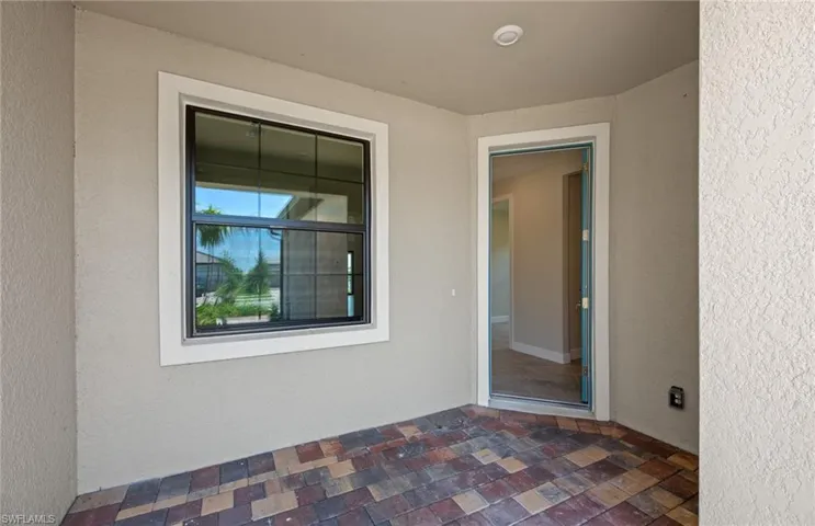 Welcoming entry of completed home