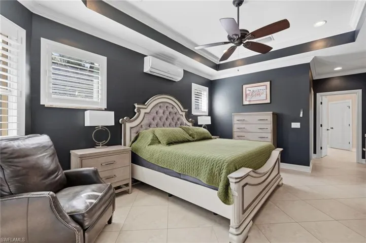 Master bedroom has a its own dedicated A/C split system for personalized comfort