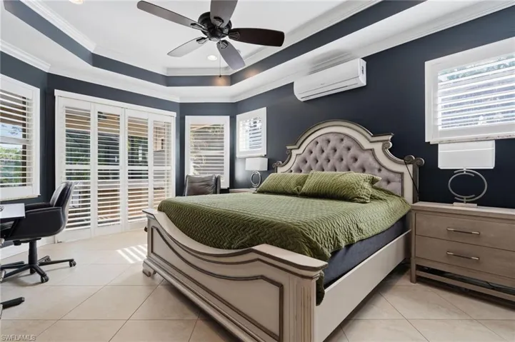 Master bedroom has a its own dedicated A/C split system for personalized comfort