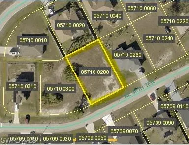 Parcel Map. Displaying the property and surrounding parcels with identifying numbers