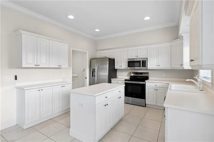 Kitchen featuring a nice coffee bar.