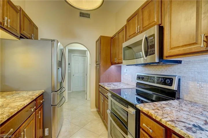 Plenty of cabinet space here plus a pantry