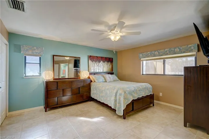 The substantial Master Bedroom is 19' x 15'
