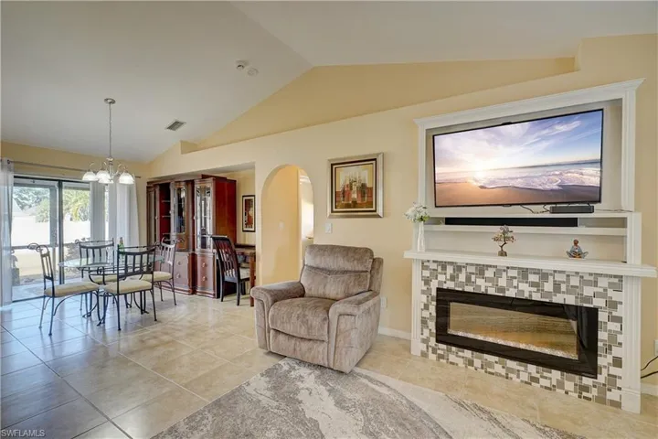 A lovely fireplace for snuggling on those few cold winter nights