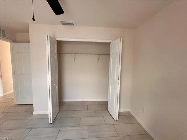 Closet with visible vents