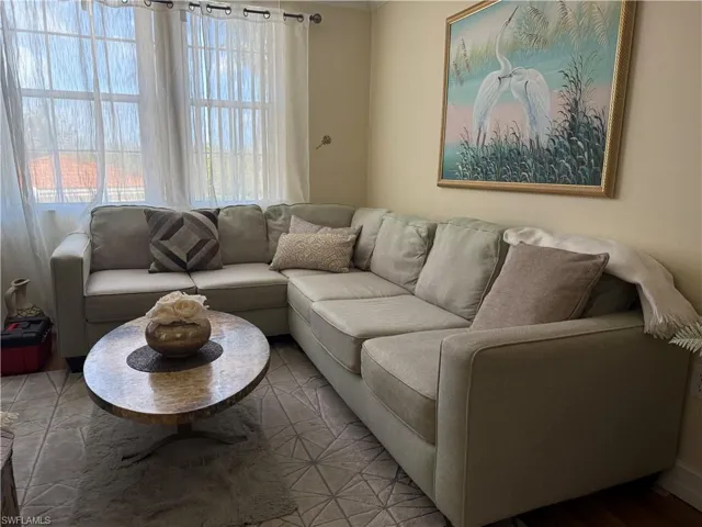 View of living area