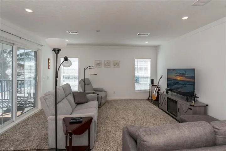 Living Room with Slider to Lanai