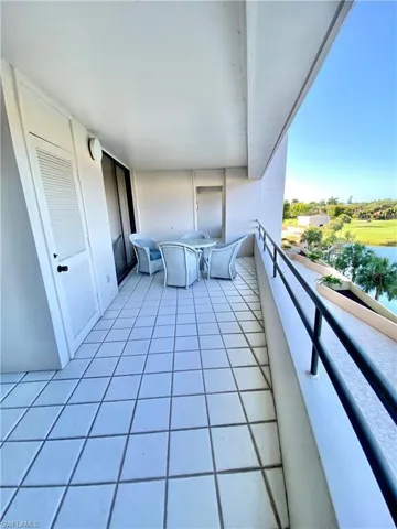 One section of the balcony off the living room and guest room, the other balcony is off the Master bedroom through the far door to make it private there is a door separating the two balconies.