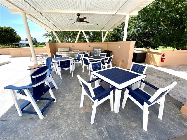 BBQ grills at pool area
