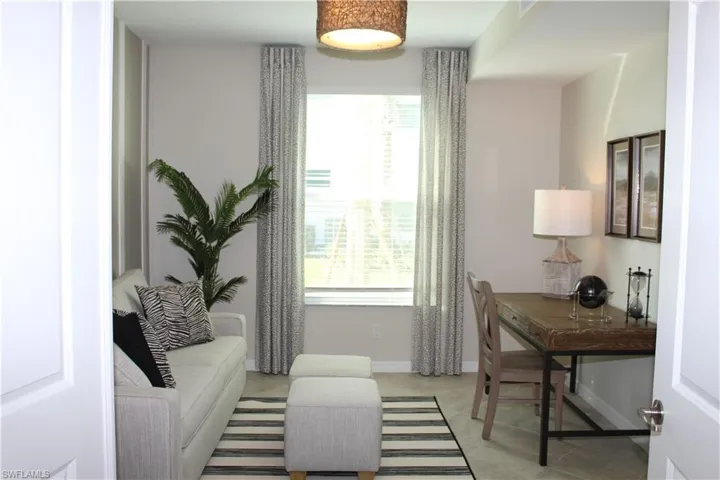 Living area with baseboards