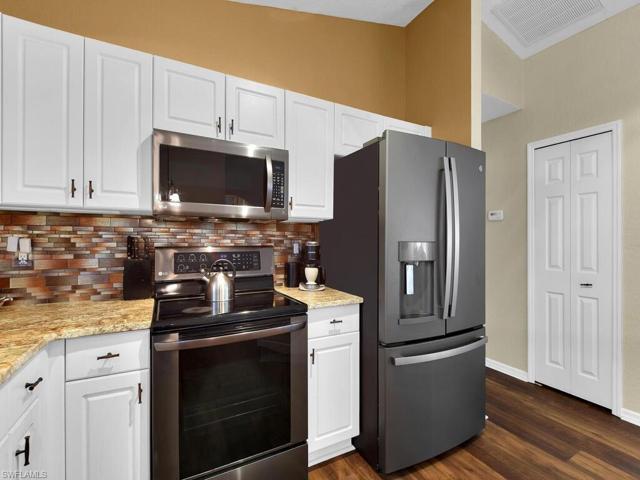 Kitchen with stainless steel appliances