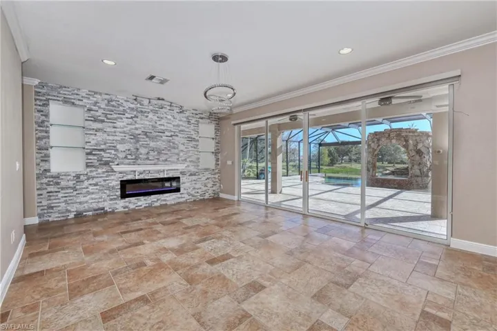 Living room featuring  a fireplace