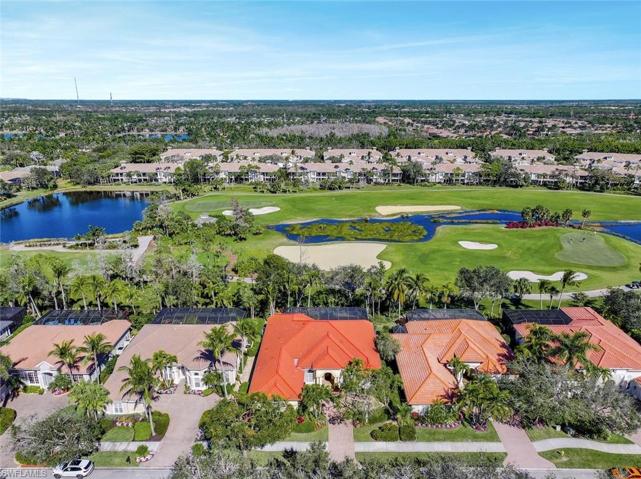 Aerial View of Home with Golf Course Views
