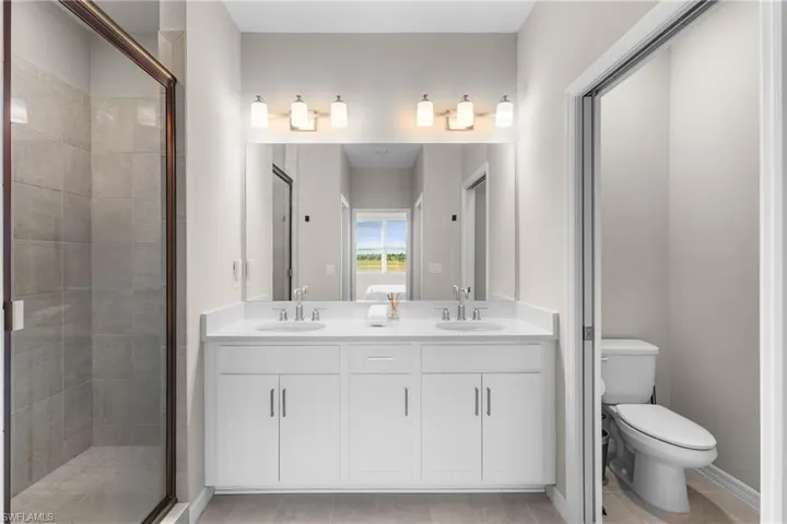 Dual vanity primary bathroom