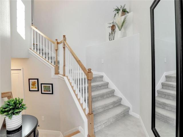 Stairs from garage up to unit - carpet is being replaced