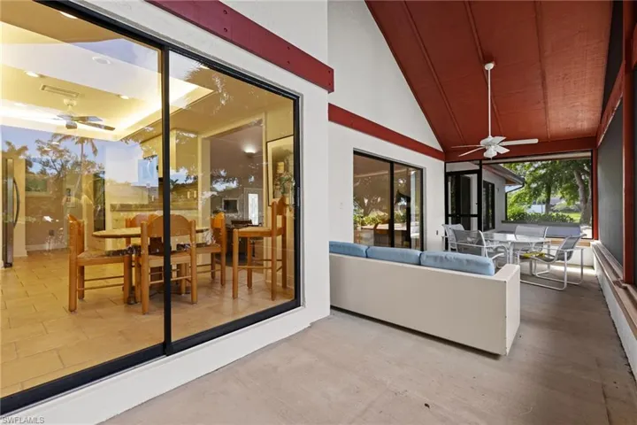 Sliders to great room