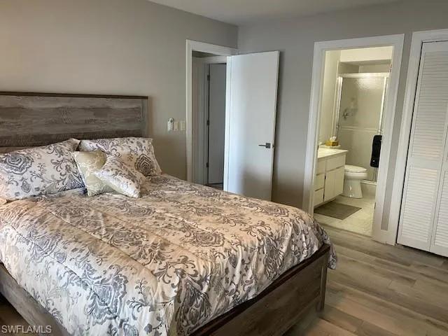 Master Bedroom and adjoining private bath. There is also a huge walk-in closet.