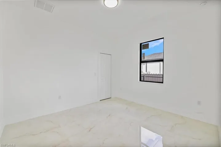 Empty room with baseboards