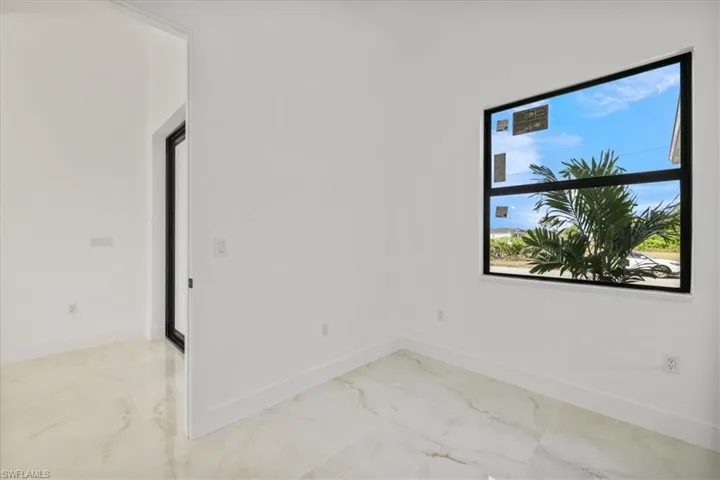 Empty room with baseboards
