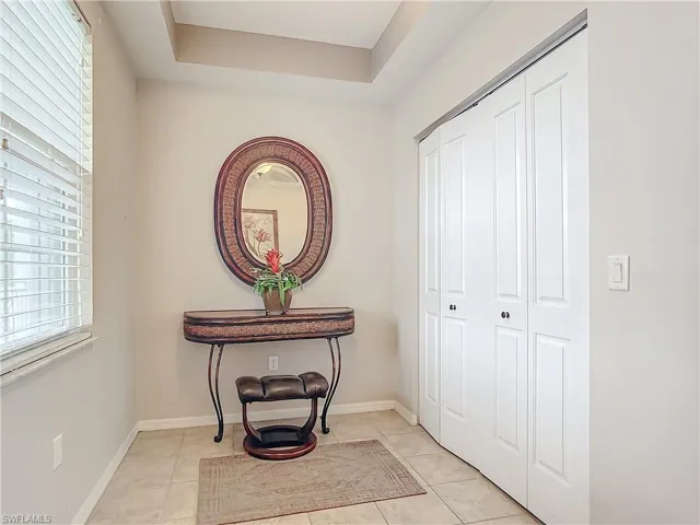 Foyer with Utility closet