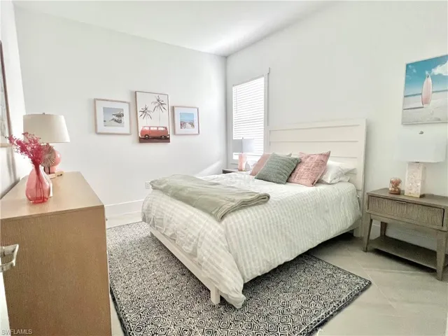 View of tiled bedroom