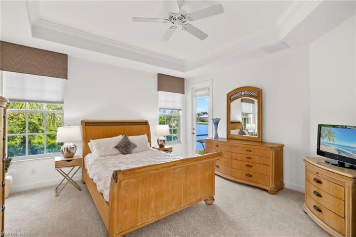 Master bedroom with a Lake View