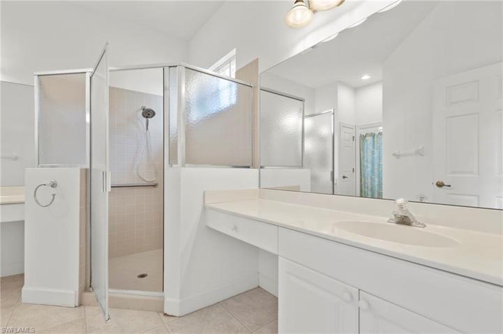 Master Bath with double sink and shower