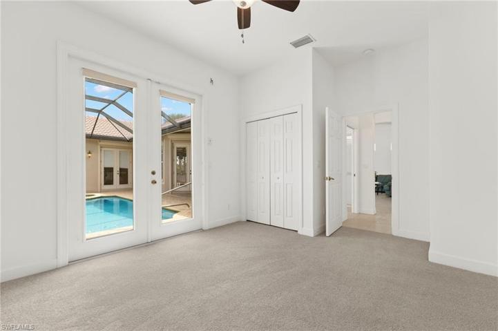 3rd Bedroom/Office overlooking the pool and spa area
