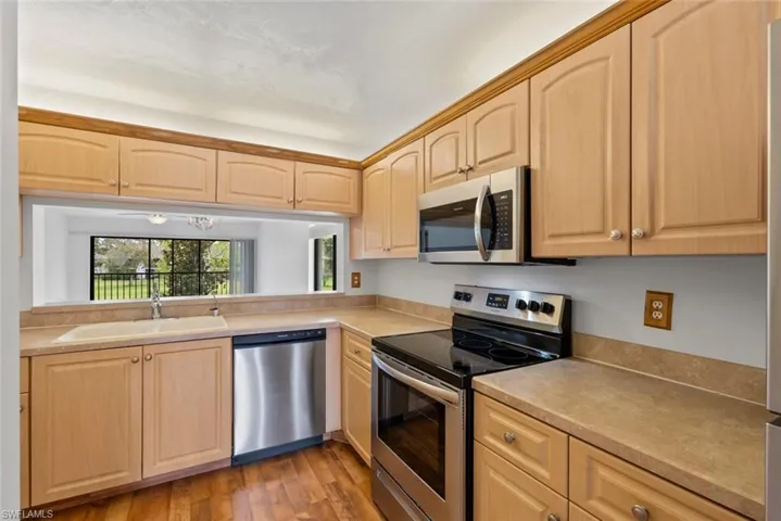 Well-lit kitchen