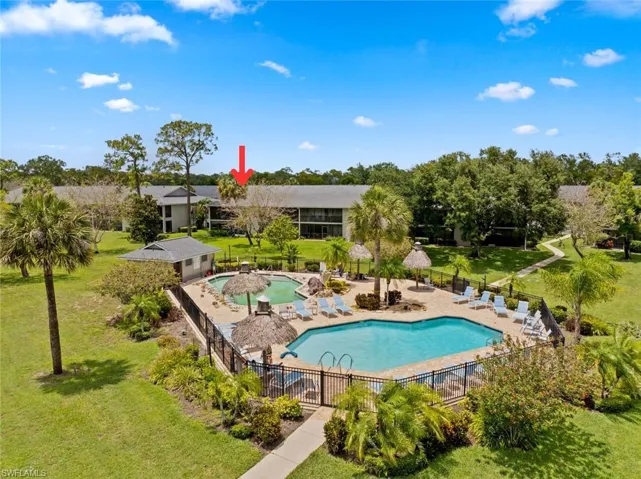 Unit is right by the pools!