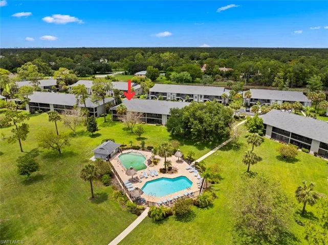 Two sparkling community pools