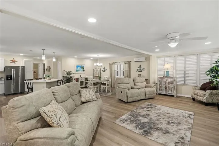 Open-concept living space