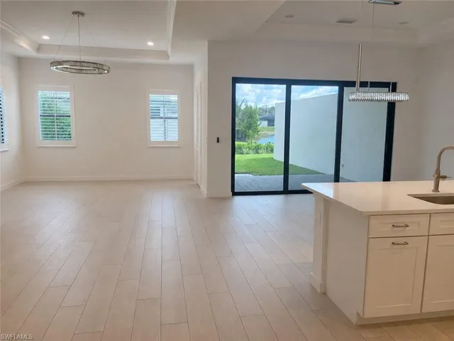 Open Floor Plan, Kitchen, Dining Area & Living Room