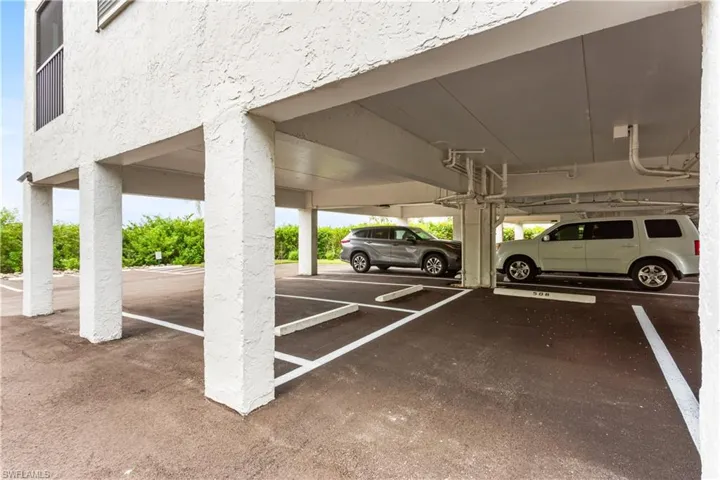 Under building parking spot #508 included--protect your car and do not get rained on--win-win!