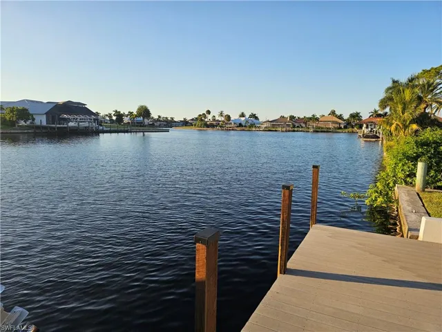 Dock with a water view