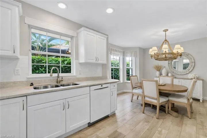 VIRTUALLY STAGED to show Modern Coastal Kitchen