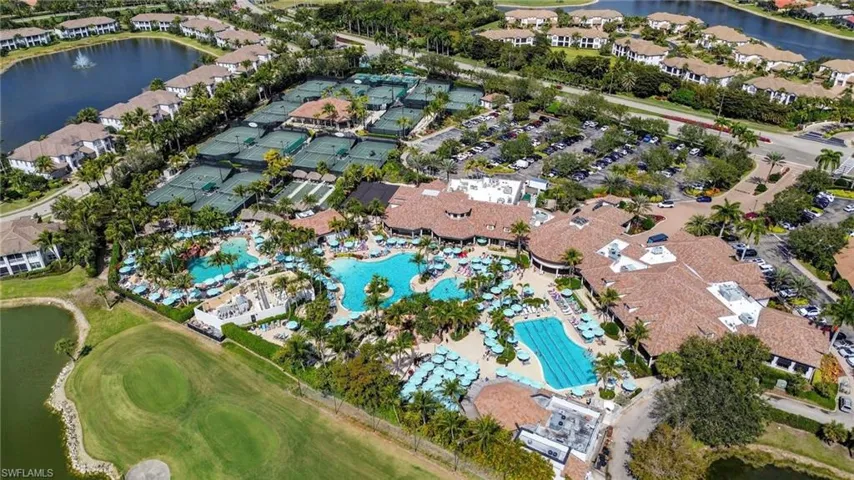 Aerial view of nearby Players Club and Spa