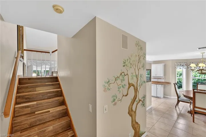 Staircase with healthy amount of natural light