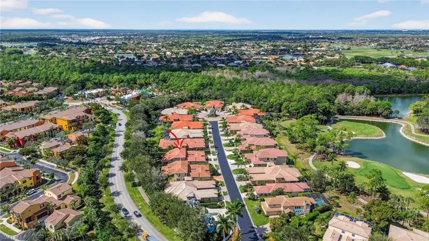 Aerial overview of property's location