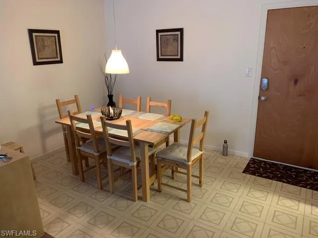 View of dining space