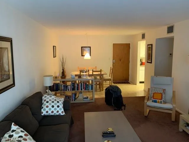 Living room with carpet