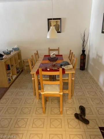 View of dining room