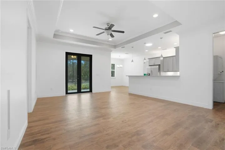 Great Room Floor Plan - Tray Ceiling & Recessed Lighting